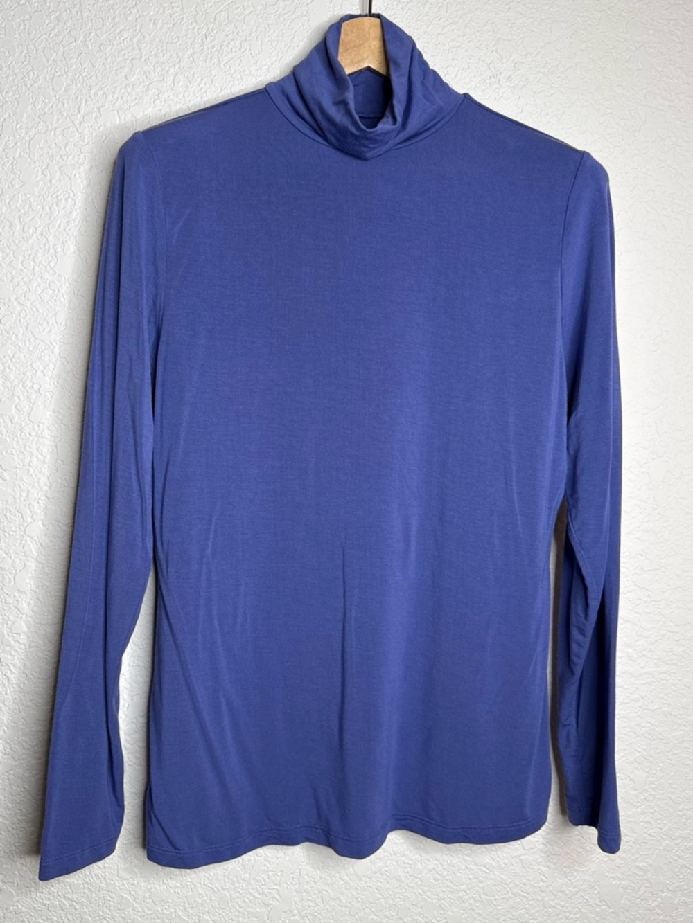 Cuddl Duds Softwear With Stretch Long Sleeve Turtleneck XL Periwinkle Modal